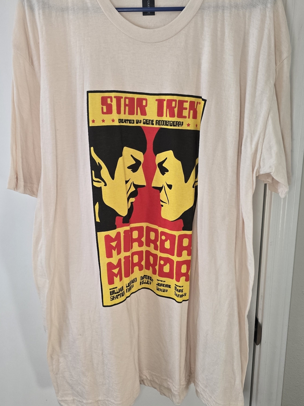 Loot Crate Star Trek Mirror Mirror Graphic Tee - Cream, Red, Yellow, Black